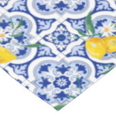 ポルトガルのタイル，レモン，果物，夏の芸術     テーブルクロス (アングル)