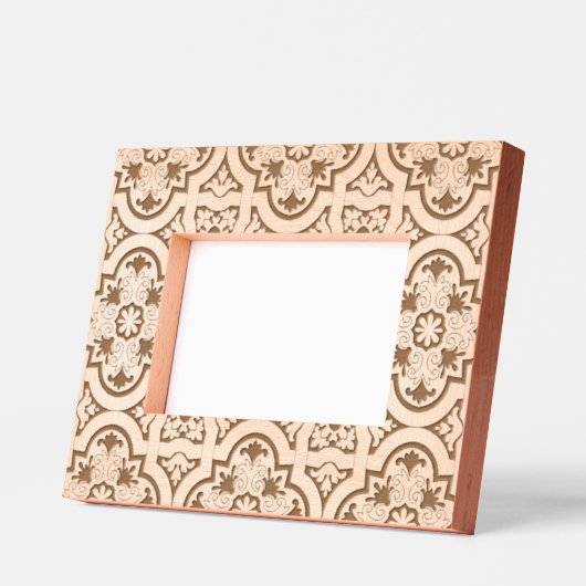 ポルトガルのタイル レーザー彫刻フレーム (左)