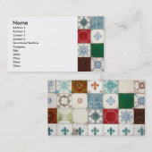 ポルトガルのタイル 名刺 (正面/裏面)