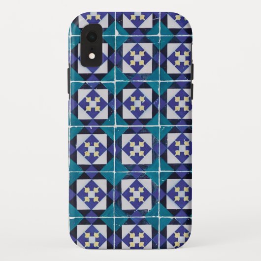ポルトガルのタイル – Azulejoダイヤモンド幾何学模様 Case-Mate iPhoneケース (裏面)