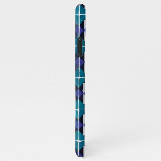 ポルトガルのタイル – Azulejoダイヤモンド幾何学模様 iPhoneケース (右側)