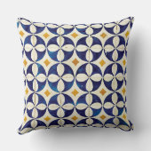 ポルトガルのタイル – Azulejoパターンデザイン クッション (裏面)