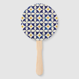 ポルトガルのタイル – Azulejoパターンデザイン ハンドファン