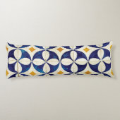 ポルトガルのタイル – Azulejoパターンデザイン ボディピロー (裏面)