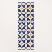 ポルトガルのタイル – Azulejoパターンデザイン ヨガマット (正面)