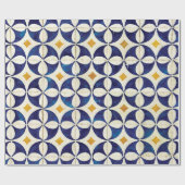 ポルトガルのタイル – Azulejoパターンデザイン ラッピングペーパー (フラット)