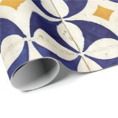 ポルトガルのタイル – Azulejoパターンデザイン ラッピングペーパー (ロールコーナー)