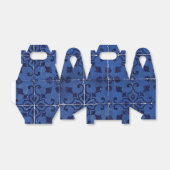 ポルトガルのタイル – Azulejoブルーフローラリーフデザイン フェイバーボックス (折り畳みなし)