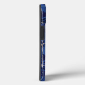 ポルトガルのタイル – Azulejoブルーフローラリーフデザイン Case-Mate iPhoneケース (裏面 / 右)