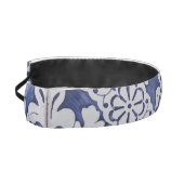 ポルトガルのタイル – Azulejo青と白のフローラ アスレチックヘッドバンド (左)