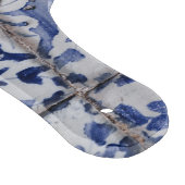 ポルトガルのタイル – Azulejo青と白のフローラ カッティングボード (角)