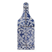 ポルトガルのタイル – Azulejo青と白のフローラ カッティングボード (正面)