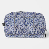 ポルトガルのタイル – Azulejo青と白のフローラ ドップキット (正面)