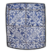 ポルトガルのタイル – Azulejo青と白のフローラ バックパック (取り外し可フェース)