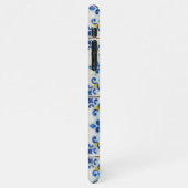 ポルトガルのタイル – Azulejo青と黄色のパターン iPhoneケース (左側)