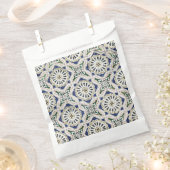 ポルトガルのタイル – Azulejo カラフル Geometric フェイバーバッグ (クリップ留めされた状態)