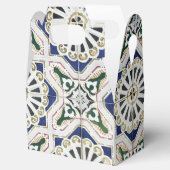 ポルトガルのタイル – Azulejo カラフル Geometric フェイバーボックス (オープン)