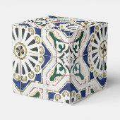 ポルトガルのタイル – Azulejo カラフル Geometric フェイバーボックス (裏面サイド)