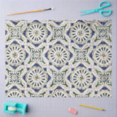 ポルトガルのタイル – Azulejo カラフル Geometric 薄葉紙 (クラフト)