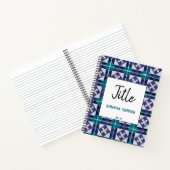 ポルトガルのタイルAzulejoダイヤモンド幾何学的スケッチ ノートブック (内部)