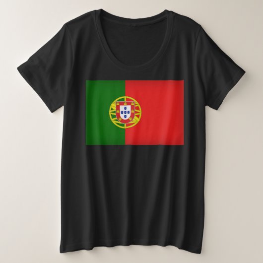 ポルトガルのデザイン プラスサイズTシャツ (デザイン正面)