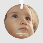 ポルトガルのニワトリとギフト1st誕生日パーティー オーナメント (裏面)