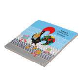 ポルトガルのニワトリとギフト1st誕生日パーティー タイル (側面)