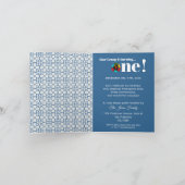 ポルトガルのニワトリとギフト1st誕生日パーティー 招待状 (内部)