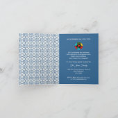 ポルトガルのニワトリとギフト1st誕生日パーティー 招待状 (内部)