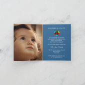 ポルトガルのニワトリとギフト1st誕生日パーティー 招待状 (内部)