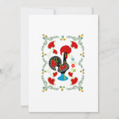 ポルトガルのニワトリの誕生日パーティー 招待状 (裏面)