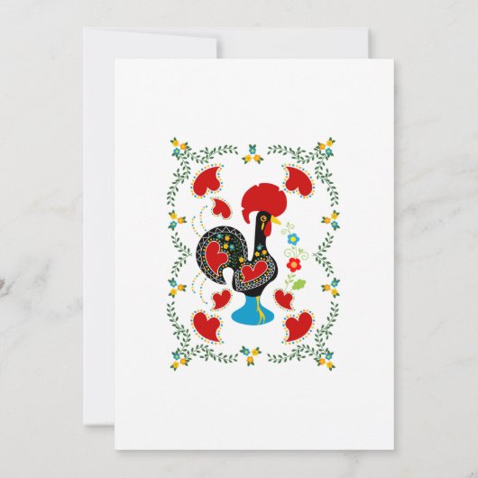 ポルトガルのニワトリの誕生日パーティー 招待状 (裏面)