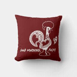 ポルトガルのニワトリモダンのシルエット クッション