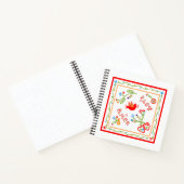 ポルトガルのバレンタインのラブハンカチ ノートブック (内部)
