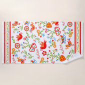 ポルトガルのバレンタインのラブハンカチ ビーチタオル (正面)