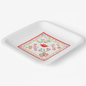 ポルトガルのバレンタインのラブハンカチ ペーパープレート (傾斜あり)