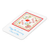 ポルトガルのバレンタインのラブハンカチ マグネット (左側)