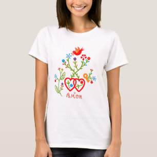 ポルトガルのバレンタインのラブハンカチ Tシャツ