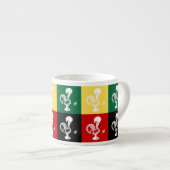 ポルトガルのバーセロスのオンドリカラフル エスプレッソカップ (正面右)