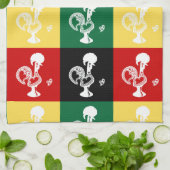 ポルトガルのバーセロスのオンドリカラフル キッチンタオル (折り畳み)