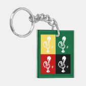 ポルトガルのバーセロスのオンドリカラフル キーホルダー (正面左)