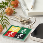 ポルトガルのバーセロスのオンドリカラフル キーホルダー (正面右)