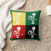 ポルトガルのバーセロスのオンドリカラフル クッション (ブランケット)