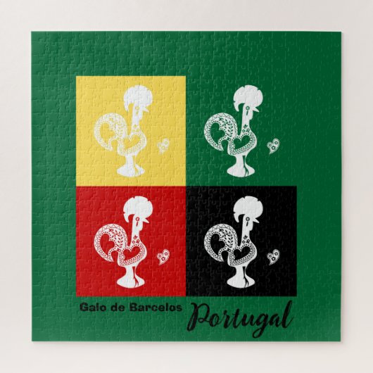 ポルトガルのバーセロスのオンドリカラフル ジグソーパズル (縦)