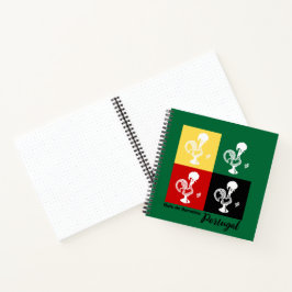 ポルトガルのバーセロスのオンドリカラフル ノートブック