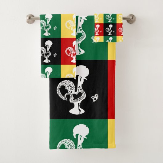 ポルトガルのバーセロスのオンドリカラフル バスタオルセット (インサイチュ)