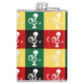 ポルトガルのバーセロスのオンドリカラフル フラスク (裏面)