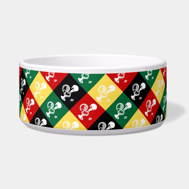 ポルトガルのバーセロスのオンドリカラフル ボウル (正面)