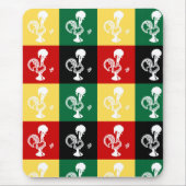 ポルトガルのバーセロスのオンドリカラフル マウスパッド (正面)