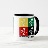 ポルトガルのバーセロスのオンドリカラフル マグカップ (正面右)